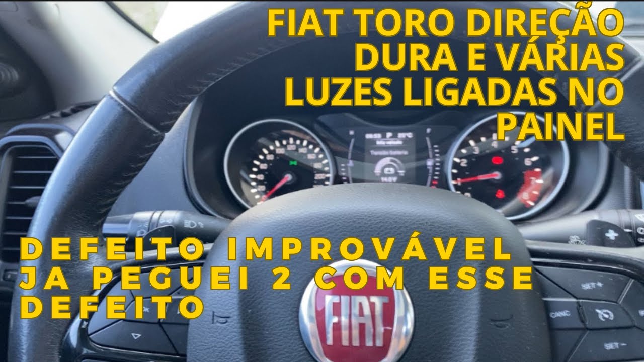 Fiat Toro Direção ficou Dura e acendeu luzes no Painel (Resolvido ...
