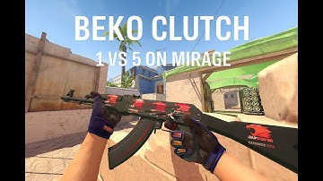 DESTROYS 5 CTs with a AK-47 on MIRAGE (CS2)