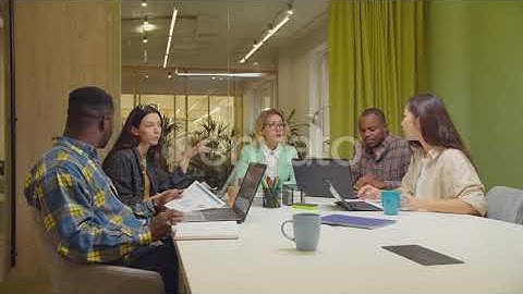 Business Team Working on Project Together at Office | Stock Footage - Envato elements