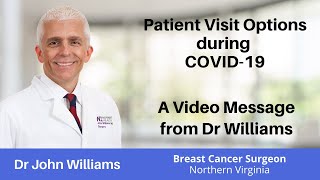 Options for Visiting Dr John Williams during COVID-19