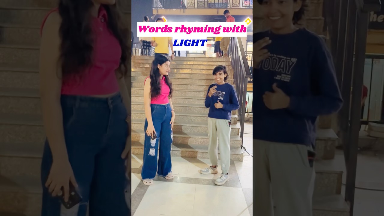 Rhyming word quiz in English 