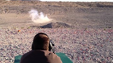Paul shooting a large tannerite target with a Remington 700 .308