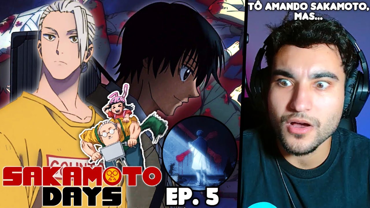 SAKAMOTO DAYS FICOU INSANO!! VILÃO REVELADO! React Sakamoto Days EP. 5