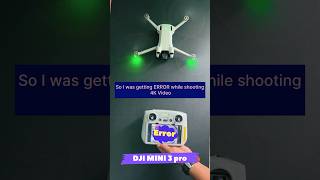 DJI Mini 3 pro 4K video auto stopping problem dji djimini3pro drone dronetips