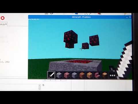 Minecraft Pi Python 3D animation video 5 ending with loops, location, and speed changes