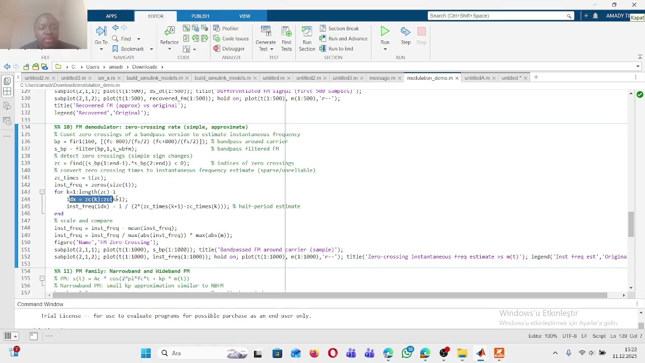 FM demodulator with Zero crossing rate