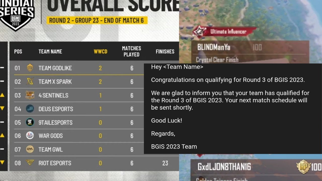 PRACTICE MATCH BGIS : 2023 ROUND 3 QUALIFIED TEAM GWL 🚀 REALME X3 SZ ...
