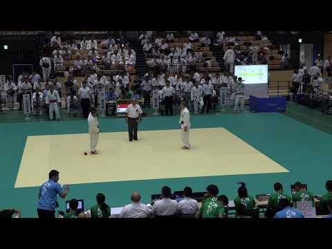 2018IH 男子柔道個人 81kg級2回戦 井上 新田（愛媛県） 対 丹波  龍谷大平安（京都府）