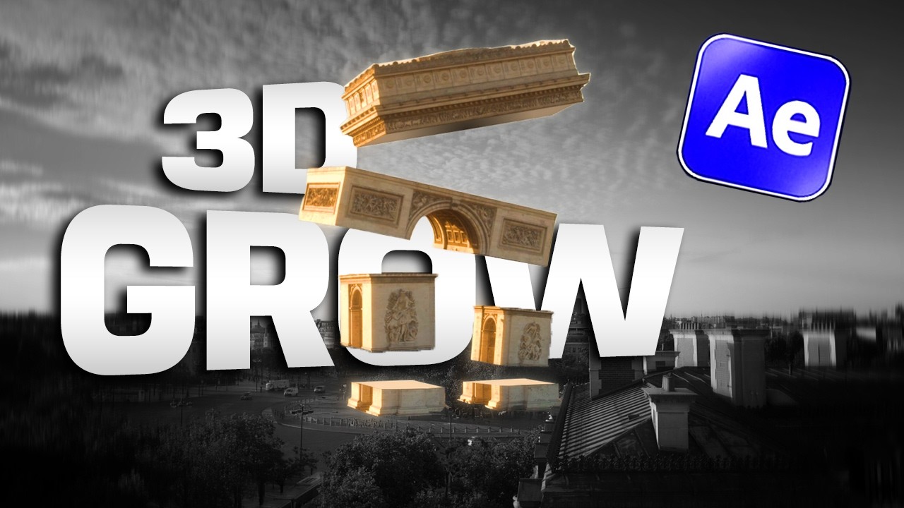 Viraler 3D GROW Effekt in After Effects | keine Plugins - YouTube