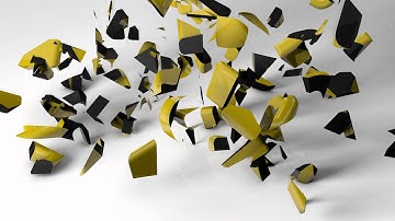 Exploding text (Cinema4D, Thrausi)