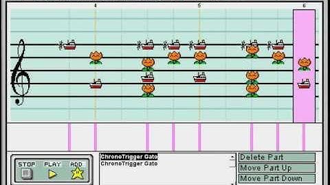 Chrono Trigger Gato on Mario Paint