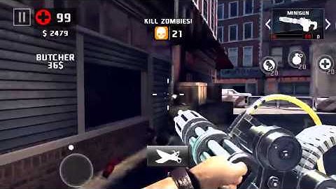 Dead trigger 2 assault game take no damage with minigun.