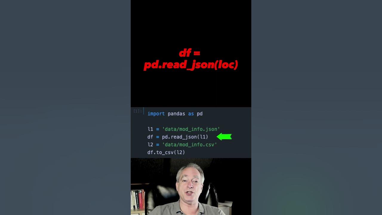 Convert json to csv using pandas pandas python shorts youtube