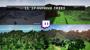Unreal Minecraft - Twitch 12h challenge - 11. Spawning trees
