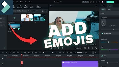 How to Add Emojis in Filmora 2025?