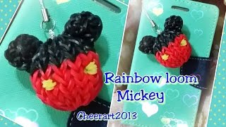 Rainbow loom Mickey charm橡筋編織米奇教學 