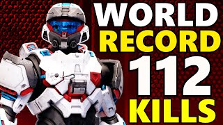 WORLD RECORD Halo Infinite Gameplay  112 KILLS + 2 Killionaires (Breaker WR)