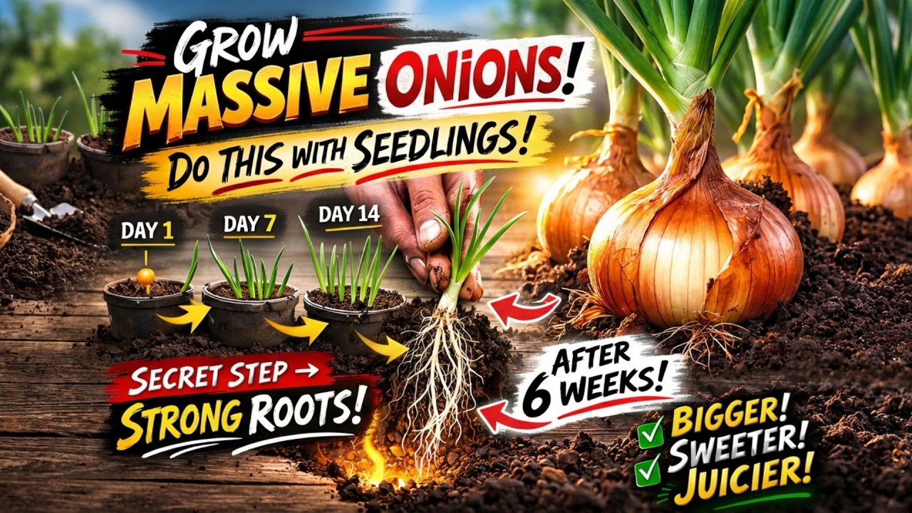 The Onion Seedling Secret That Makes Bulbs Grow Bigger Later