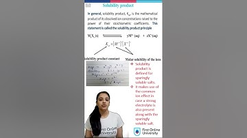 Chemistry Bytes - Ionic product and Solubility product | JEE | NEET | First Online University