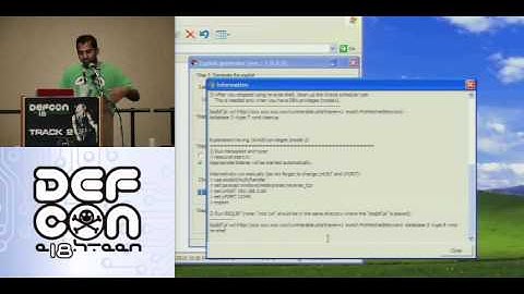 Defcon 2010 - Hacking Oracle from web apps - Sumit Siddharth - Part.mov