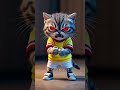 kitten drinks too much Coca #9cutecat #cat #kitten  #shorts  #cute #catai #story #funny