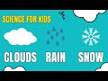 The science of clouds rain and snow for kids by little lab  educationals for toddlers