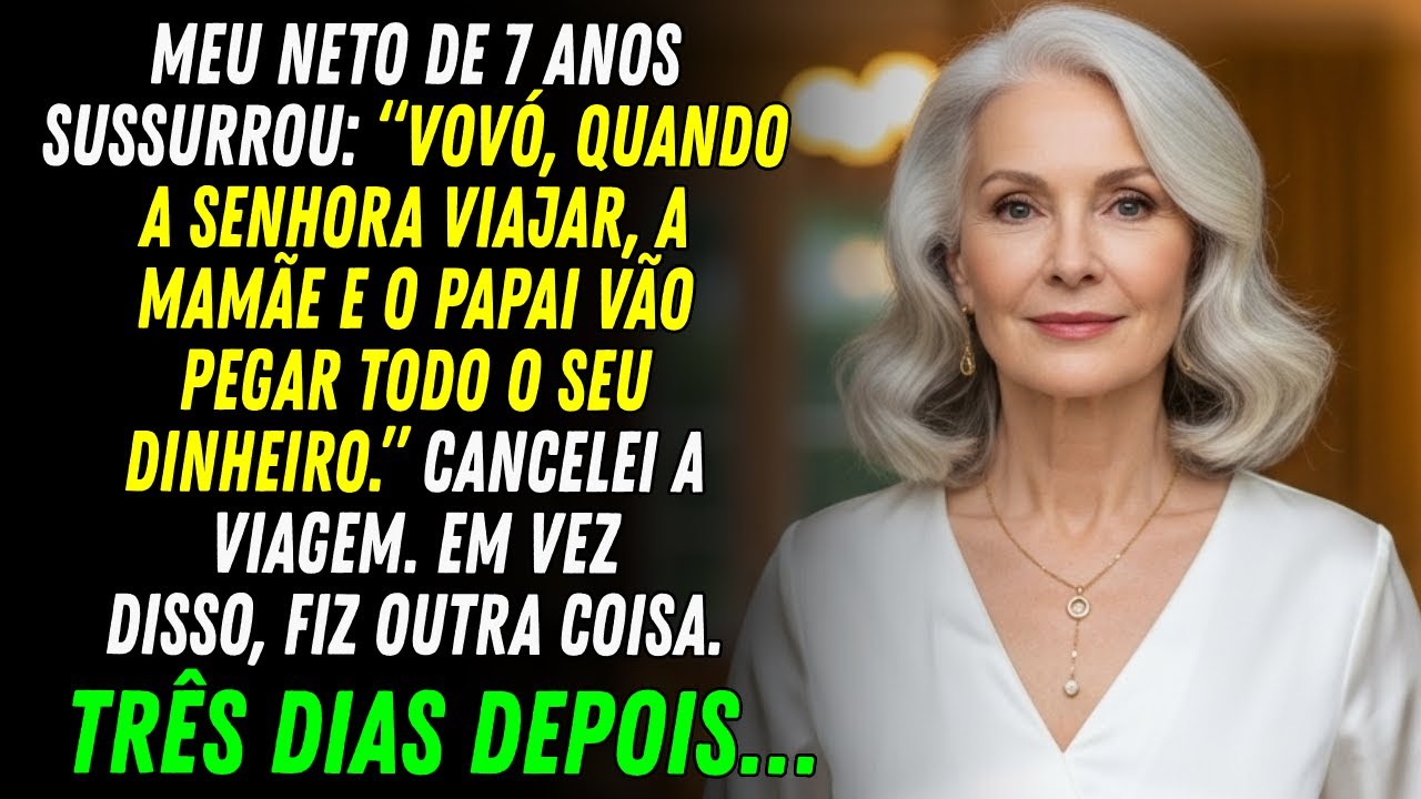 Meu neto de 7 anos me alertou sobre meus filhos. Cancelei minha viagem e fiz outra coisa...