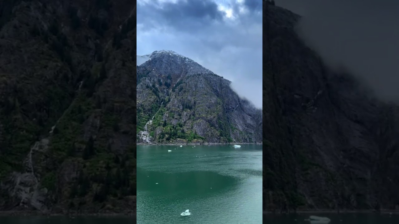 "Cruising Alaska is boring," they said... wait until you see Dawes Glacier! 🥶🏔️ #expeditionnorth
