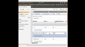 Como crear tablas en php
