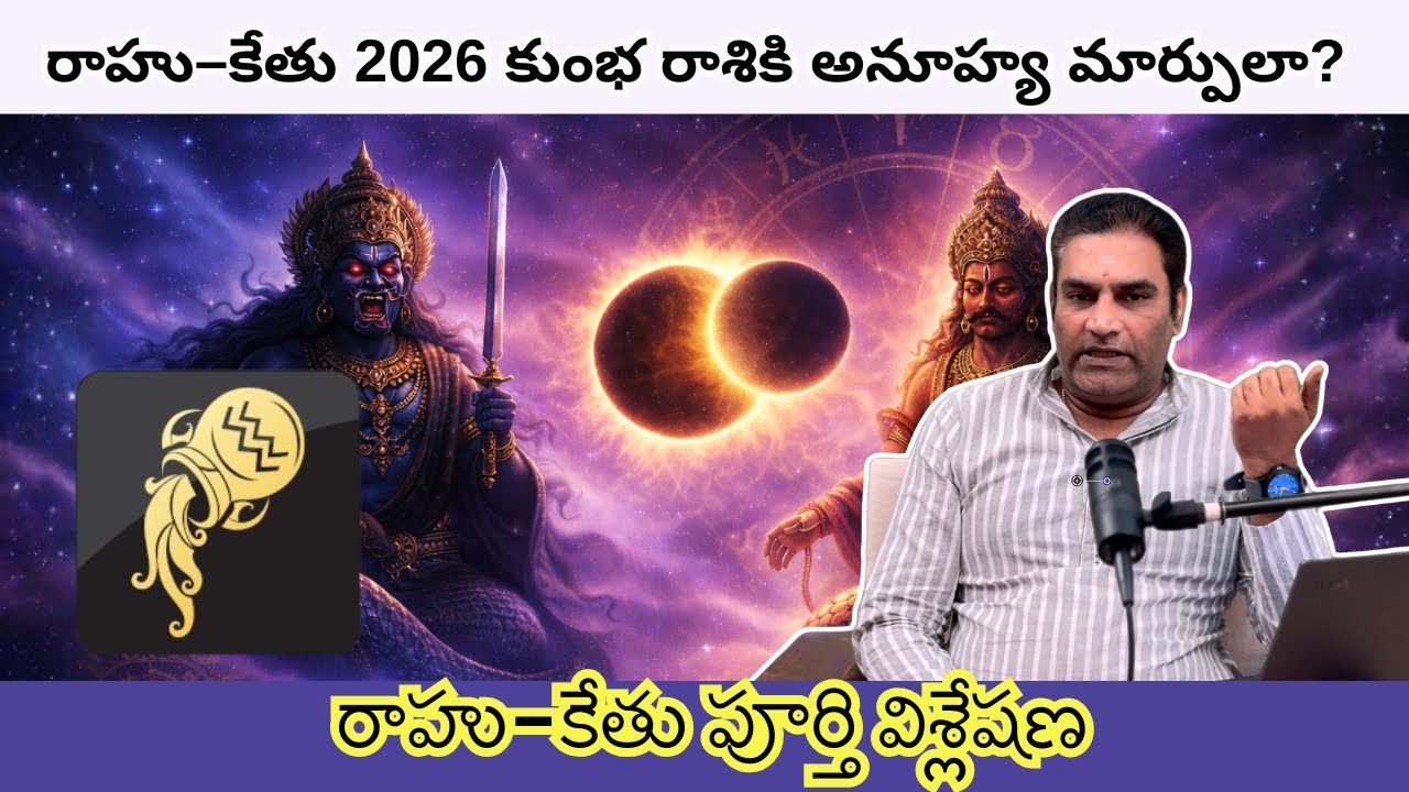 కుంభ రాశి 2026 రాహు–కేతు సంచారం ఫలితాలు | Astro Ramanan Iyer