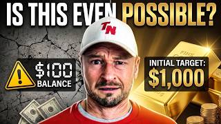 Is Trading a $100 Gold A/c Possible? ($100 to $1M Challenge. Day 20)  📱