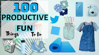 PART 2 | 100+ PRODUCTIVE &amp; FUN Things to do when you&#39;re BORED &amp; in QUARANTINE! | StudyWithKiki