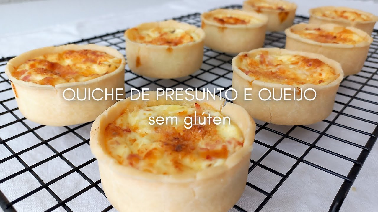 QUICHE SEM GLÚTEN | sabor presunto e queijo