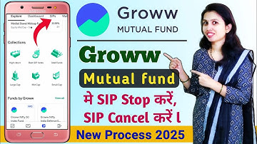 Groww app me SIP Stop kaise kare | Stop/Cancel SIP in Groww app | How to stop Groww mutual fund SIP