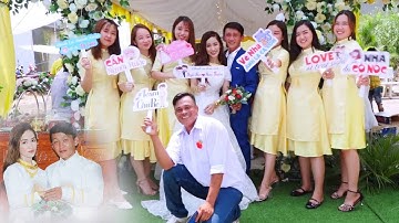 Đám cưới cô dâu trẻ măng xinh xắn cực đáng yêu, cặp đôi hạnh phúc quá đi