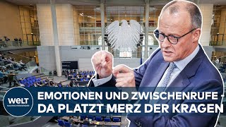 BUNDESTAG TOBT: CDU-Chef Merz nutzt Debatte zur Generalabrechnung | WELT Dokument
