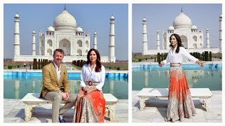 Frederik and Mary of Denmark visited the historic Taj Mahal in India