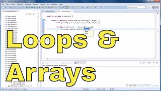 Java Tutorial - 06 - Using Enhanced For Loop with Arrays