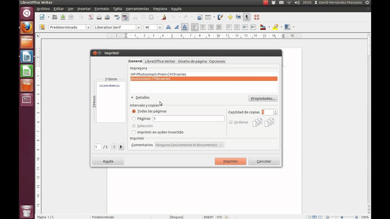 Imprimir En Doble Cara Imprimir a doble cara en Ubuntu - YouTube