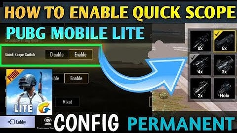 Quick Scope In Pubg Mobile Lite _ Pubg Mobile Lite 0.15.0 Quick Scope _ Enable It.mp4