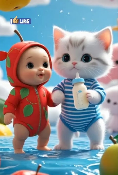 Anak kecil lucu goyang bersama kucing #baby #kucing #kucinglucu #bayilucu #dance #viralvideo
