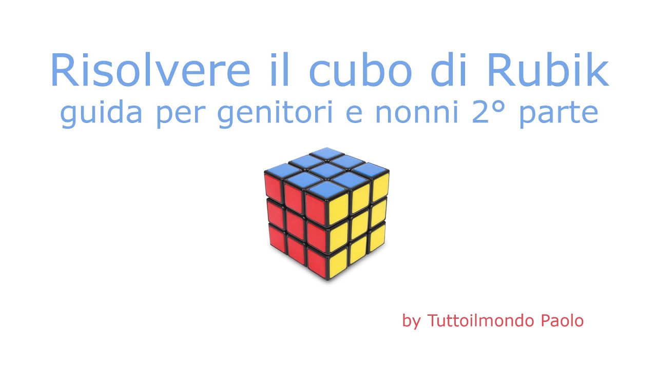Guida Per Risolvere Il Cubo Di Rubik