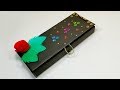 How to Make Pen And Pencil Case From Waste Cardboard!! DIY Pencil Case | Jarine's Crafty Creation