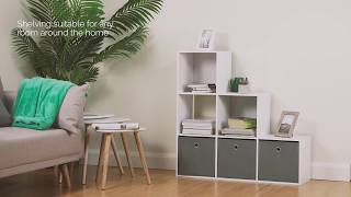 Famous Hartleys Direct White 6 Cube Storage Unit Profile