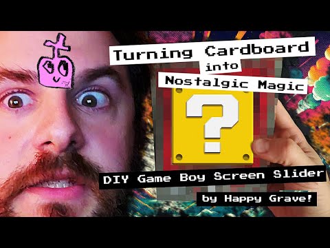 Turning Cardboard into Nostalgic Magic: DIY Game Boy Screen Slider by Happy Grave!