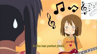 Yui has perfect pitch【K-ON!】
