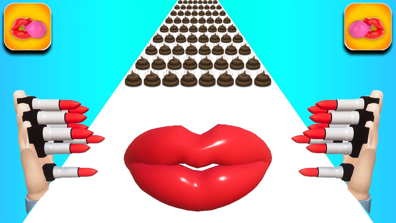 Lip Runner Game NEW LEVELS! Free Gameplay Best Gaming Video TM66MIU