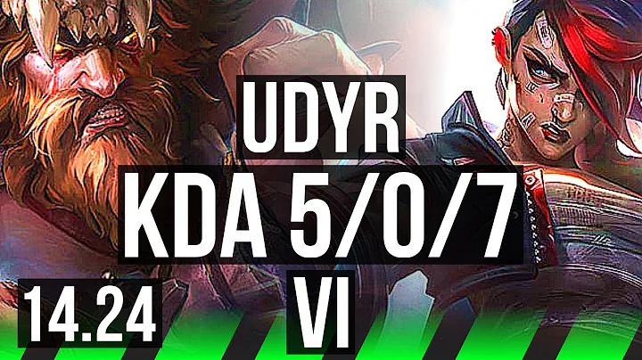 UDYR vs VI (JGL) | 5/0/7, 500+ games | KR Master | 14.24