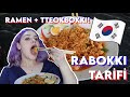 🔥  KORE RAMENİ + TTEOKBOKKI = 😍  ACILI PEYNİRLİ PİRİNÇ KEKLİ KORE RAMENİ - PEYNİRLİ RABOKKI TARİFİ