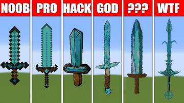 Pixel Art (NOOB vs PRO vs HACKER) Diamond Sword in Minecraft